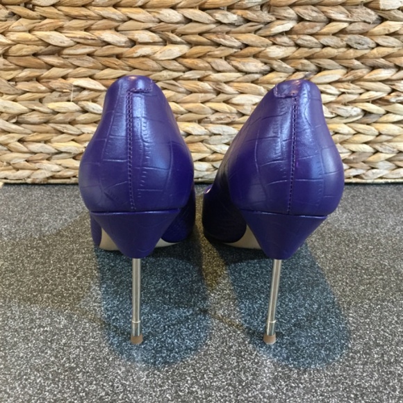 Kurt Geiger London Purple Stiletto Heels - Picture 9 of 13